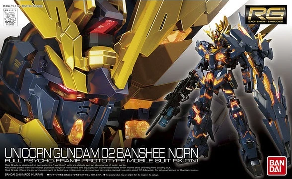 Bandai 1/144 RG GUNDAM UNICORN BANSHEE NORN Ca. 14cm Groß 1 Bandai 1/144 RG GUNDAM UNICORN BANSHEE NORN Ca. 14cm Groß